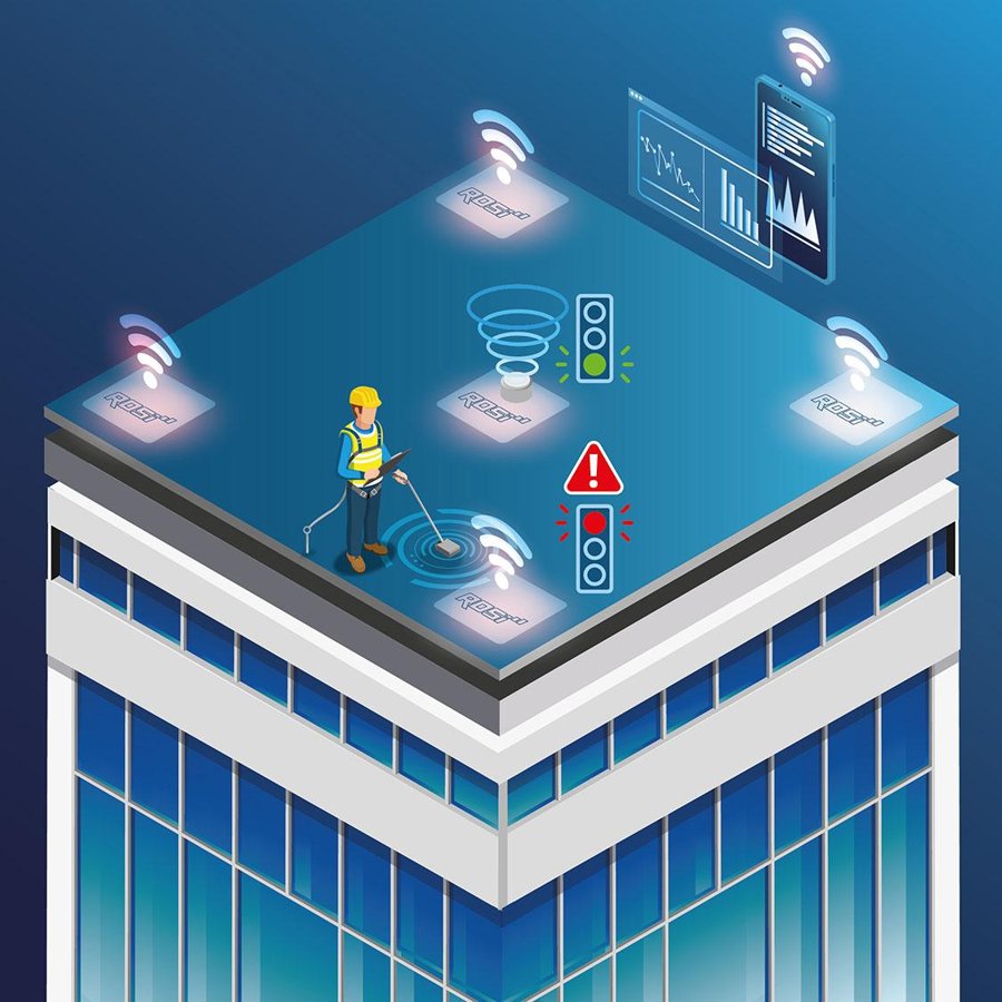 Monitorización IoT de cubierta plana con sensores TRM